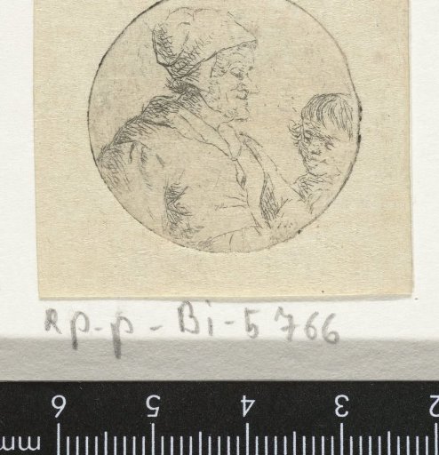 Bust of an unknown man with child (version 1)