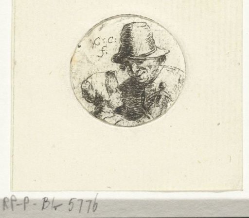 Bust of an unknown man with daughter
