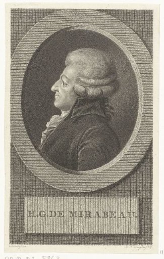Portrait of Honoré-Gabriel de Riqueti, Count of Mirabeau