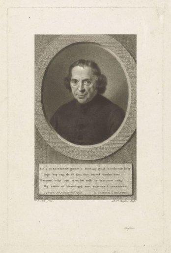 Portrait of the minister Jan Nieuwenhuyzen