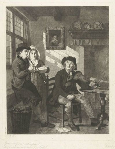 Two Men and a Woman Making Music in an Interior