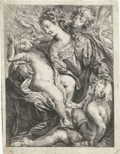 Mary with Christ and John