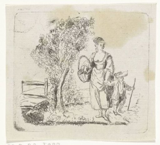 Mother with Child in a Landscape