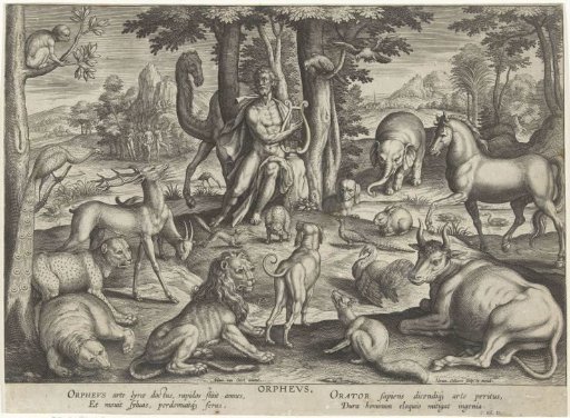 Orpheus Playing Music for the Animals