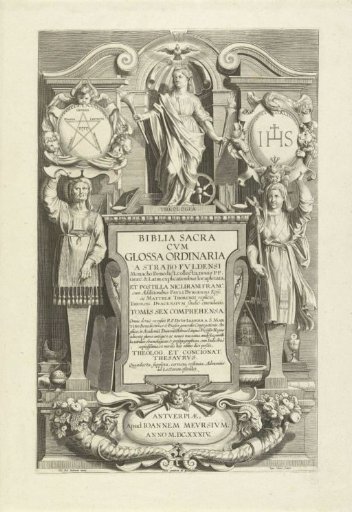 Theologia in an architectural frame