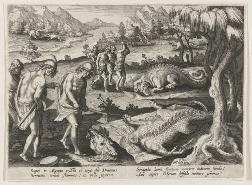 Killing of dragons in Egypt