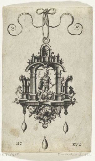 Pendant (pendeloque) with Mars