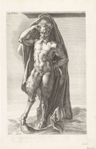 Satyr as a caryatid