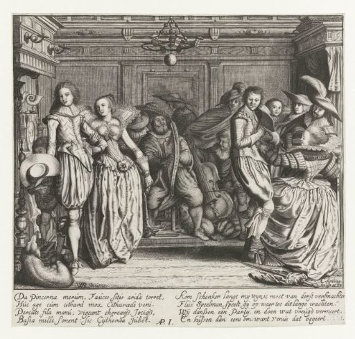 Festive Elegant Company in an Interior