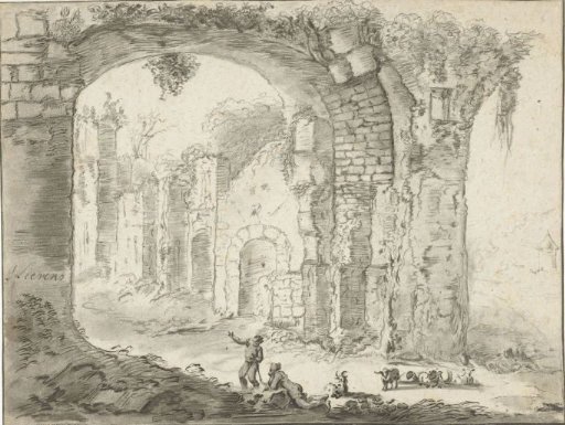 Landscape with a ruin