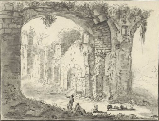 Landscape with a ruin