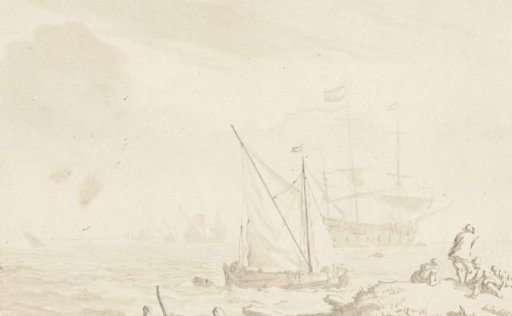 Warship at the Beach