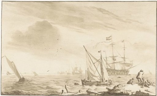 Warship at the Beach