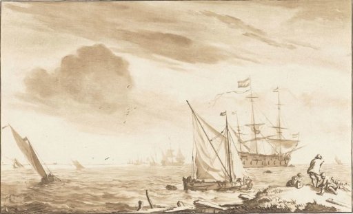 Warship at the Beach