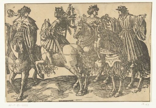A Group of Four Horsemen