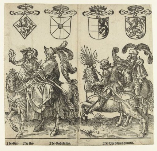 Gertrude of Saxony, Robert I the Frisian, Godfrey with the Hump and Dirk V