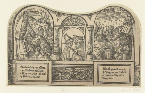 Meeting of Abraham and Melchizedek and the Gathering of the Manna