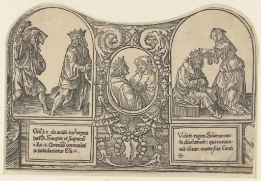 David Fleeing from Shimei and Apamene Taking the Crown from Darius