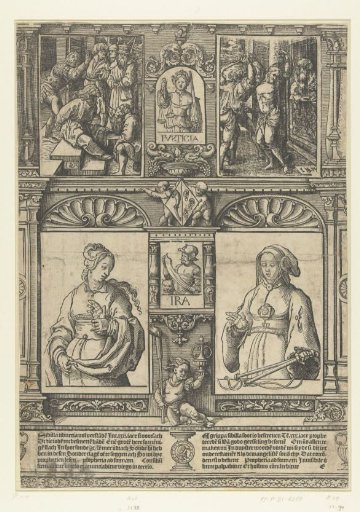Sheet with Two Sibyls and Two Scenes from the Passion Narrative
