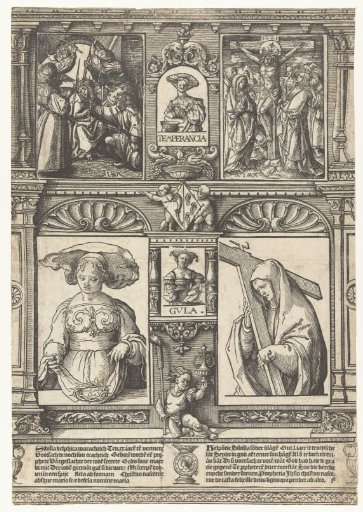 Sheet with Two Sibyls and Two Scenes from the Passion Narrative.