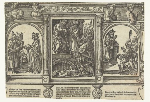 Pilate Shows Christ to the People (Ecce Homo), Jezebel Threatens Elijah and the Babylonians Demand Daniel's Death.
