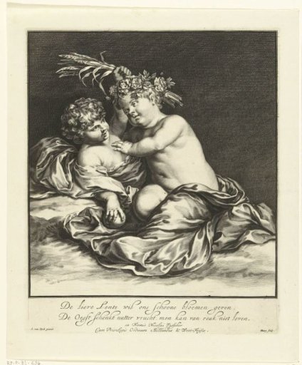 Two playing children: Spring and Autumn
