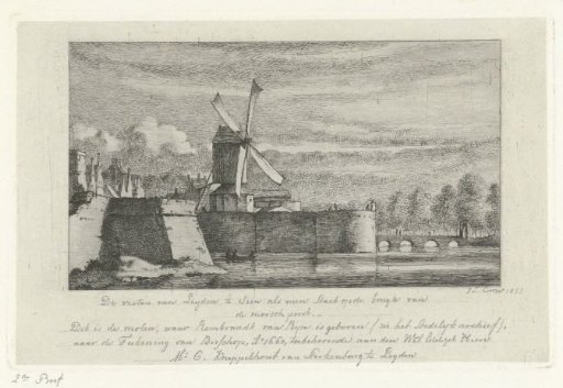 View of the ramparts of Leiden