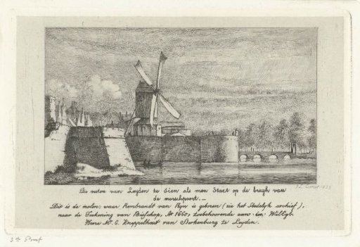 View of the ramparts of Leiden