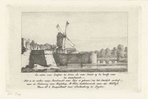 View of the ramparts of Leiden