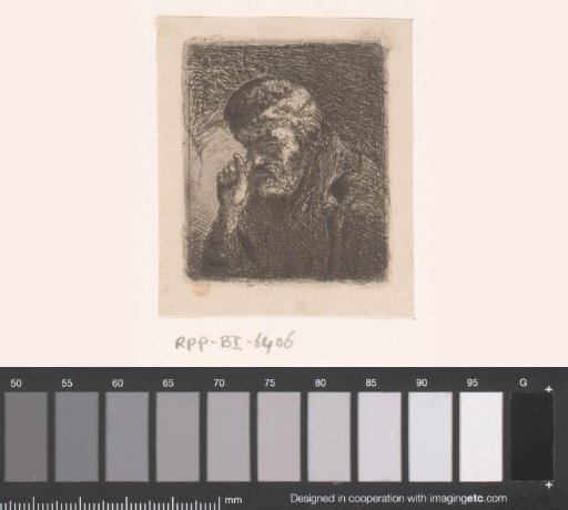 Old Man with Hand at His Nose