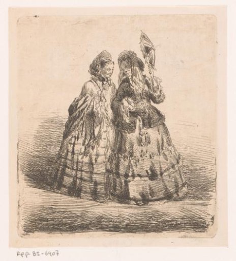 Two Women with Parasol