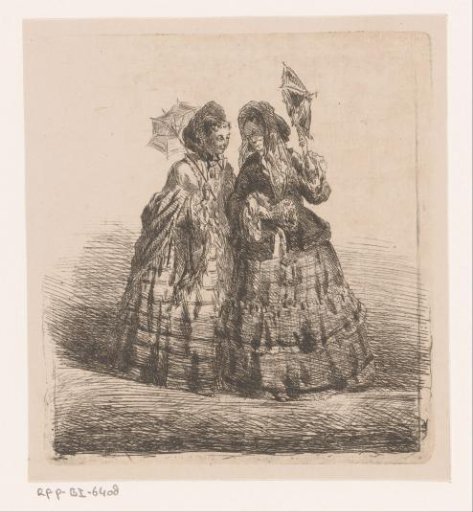 Two Women with Parasol