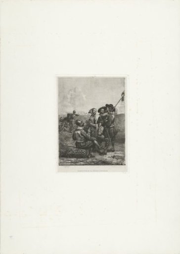 Soldiers with a young girl