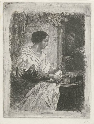 Seamstress and Violin Player