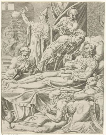 The Deathbed of the Rich Man