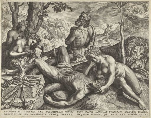 Adam and Eve mourning the dead Abel