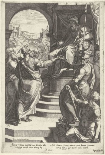 Moses and Aaron before Pharaoh