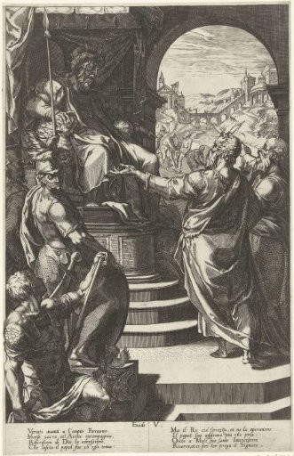 Moses and Aaron before Pharaoh