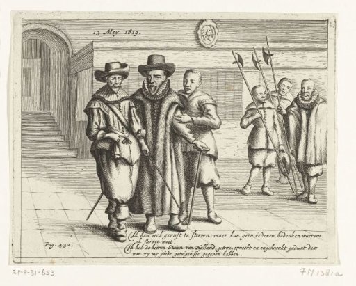 Oldenbarnevelt led to the scaffold, 1619