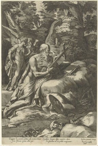 Jerome with Two Angels