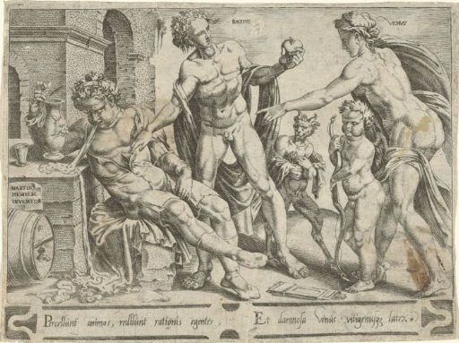 Wine and Lust Take Possession of the Drunkard's Heart