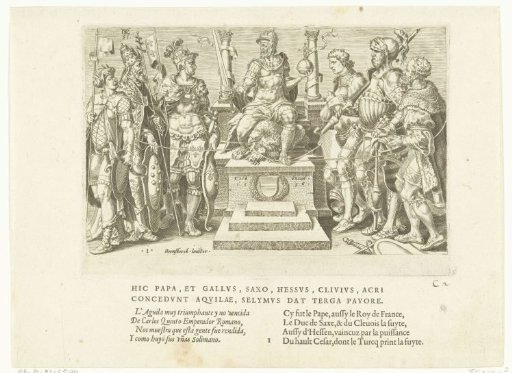 Emperor Charles V between his defeated enemies, no. 1