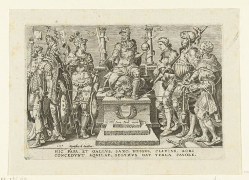 Emperor Charles V surrounded by his conquered opponents