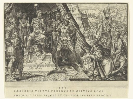 William II of Guelders Submits to the Authority of Emperor Charles V, 1543