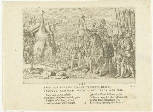 Troop review before Ingolstadt, 1546, no. 9