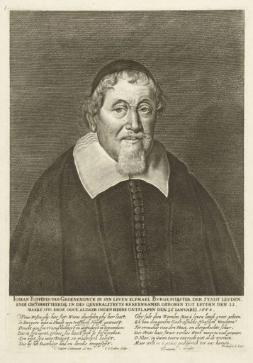 Portrait of Johan Rippertsz. van Groenendijck aged 69