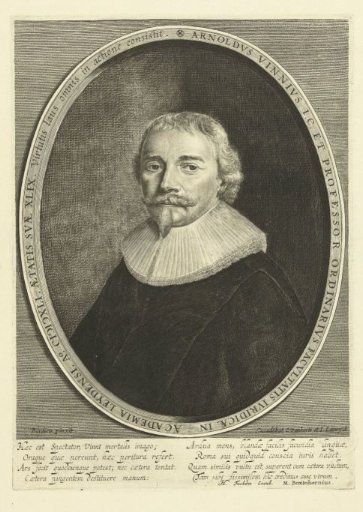 Portrait of Arnoldus Vinnius aged 49