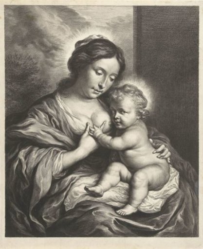 Mary with the Child at the breast