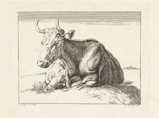 Lying cow