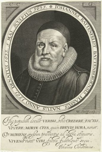 Portrait of Luther's preacher Johan van Batteveld